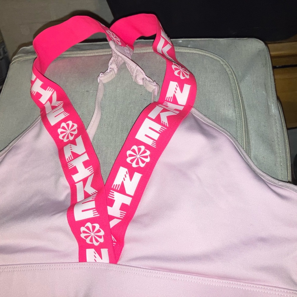 Pink Nike Workout Bralette